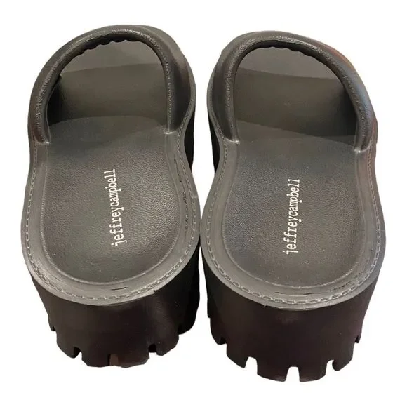 JEFFREY CAMPBELL Women's Summertime Black Slide Sandals NEW 6 7 8 9 10 - Picture 5 of 7